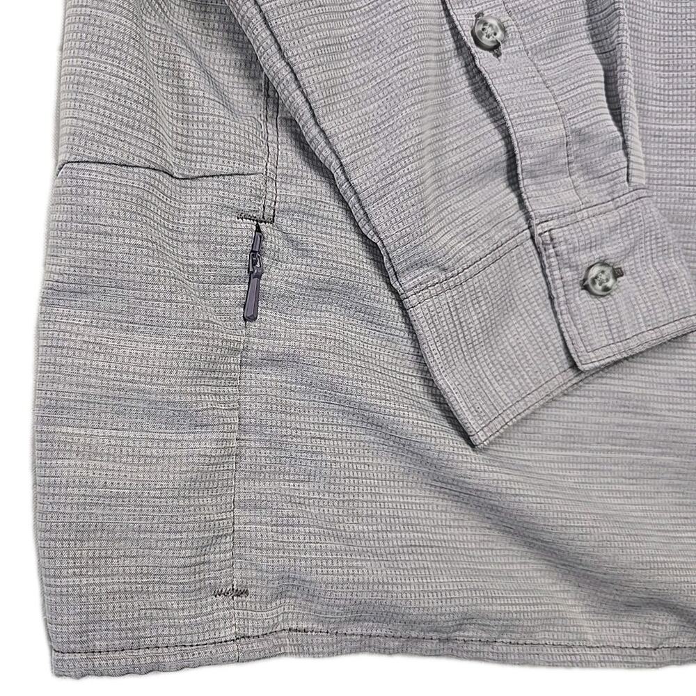 Mountain Hardwear Canyon Long Sleeve Hiking Shirt Women's Large Gray Venting UPF - Picture 3 of 9